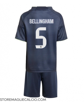 Real Madrid Jude Bellingham #5 Maglia Gara Trasferta Repliche 2025-26 Bambino Maniche Corte